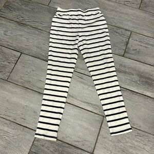 Lands End Women Blue/white Striped Nautical  Leggings Size Large 14